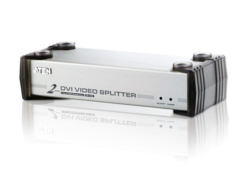 Aten Video Splitter 2 Port DVI Video Splitter w/ Audio, 1920x1200@60Hz, Cascadable to 3 Levels (Up to 8 Outputs) Aten Video Splitter 2 Port DVI Video Splitter w/ Audio, 1920x1200@60Hz, Cascadable to 3 Levels (Up to 8 Outputs)
